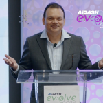 Abhishek Vinod Singh speaking at AiDASH Evolve 2024